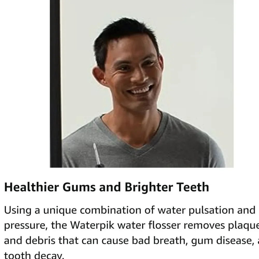 Waterpik‎ Cordless Pearl Waterflosser- Black